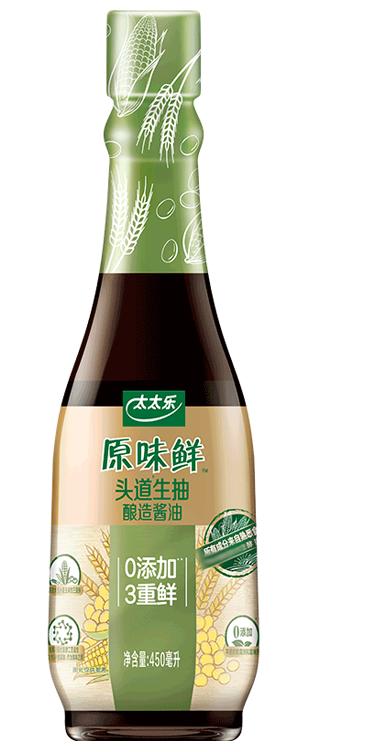 【亚欧超市】太太乐原味鲜头道生抽450ml/瓶 商品图0