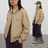 CryingCenter 卡其色上下拉链复古刺绣老爹外套 哭喊中心 商品缩略图0