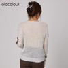 oldcolour2021秋商场同款圆领长袖气质针织套头衫女通勤N34052454 商品缩略图3