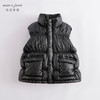 马克珍妮冬装新款 女童金属色立领羽绒马甲221657 商品缩略图2