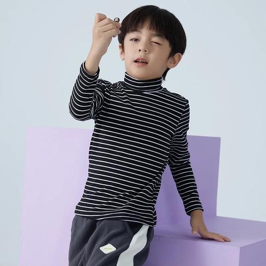 【单品爆款 两件包邮】龙之涵 亲子款德绒条纹打底衫 90-175码 22年新款秋冬保暖神器 舒适百搭  婴幼儿A类标准 抗静电 商品图8