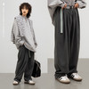 CryingCenter 深灰日系收脚版型针织休闲松紧橡筋裤 哭喊中心 商品缩略图0