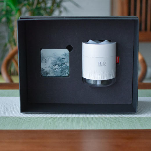 羽诗制造出品 水乡韵套装邓维东宁波写生款充电宝无线加湿器文创礼盒 商品图3