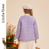 littletime女童棉服秋冬装2022新款宝宝韩版加厚围脖棉衣儿童棉袄外套 商品缩略图5