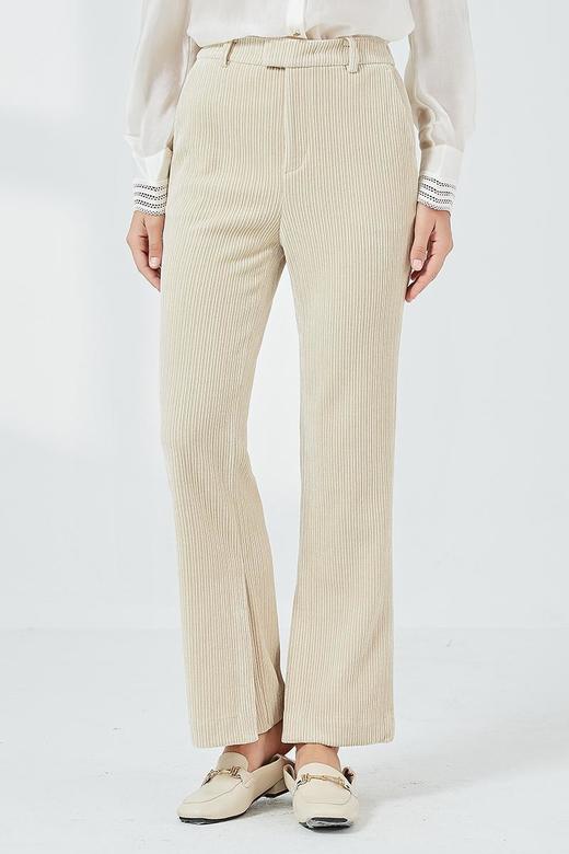 oldcolour2021秋季商场同款宽松百搭微喇休闲长裤女N34073463 商品图5