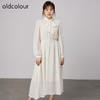oldcolour2021秋商场同款设计感小众法式洋气雪纺连衣裙N34103457 商品缩略图0