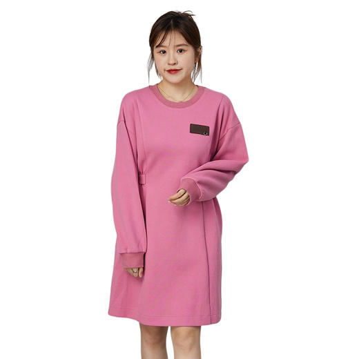 oldcolour2021秋商场同款收腰显瘦高级感气质T恤连衣裙N34103409 商品图4