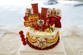 中式醒狮舞狮款