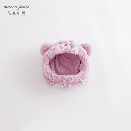 马克珍妮冬装新款 男女童双面舒棉绒小耳朵帽子 宝宝帽子221215 商品图2