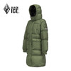 22新品黑冰中长款时尚休闲羽绒服韩版宽松加厚连帽保暖羽绒外套女1251F 商品缩略图5