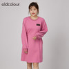 oldcolour2021秋商场同款收腰显瘦高级感气质T恤连衣裙N34103409 商品缩略图0