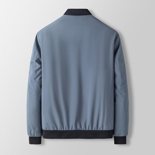 【90白鸭绒】罗蒙羽绒服男士短款棒球领纯色夹克羽绒外套冬 商品图2