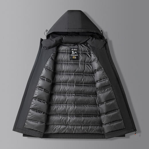 【90白鸭绒】罗蒙羽绒服男士短款休闲连帽保暖羽绒外套冬季 商品图9