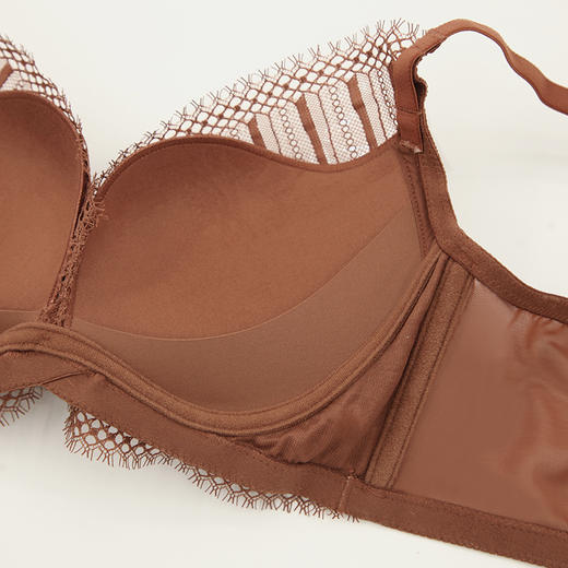 贝佳人无钢圈文胸甜美立体有型蕾丝聚拢内衣女BW952066 商品图3