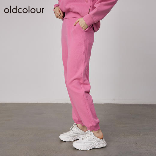 oldcolour商场同款高腰显瘦休闲减龄收脚运动长裤N34073442 商品图2