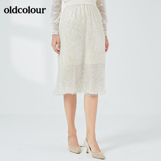 oldcolour2021秋季商场同款气质百搭半身裙中裙N34062477 商品图2