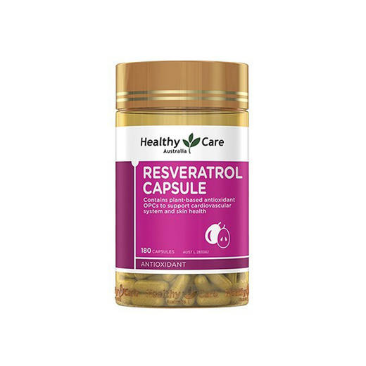 【跨境】HealthyCare白藜芦醇胶囊 180粒 商品图0