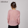 oldcolour2021秋商场同款薄款慵懒风气质洋气套头针织衫N34052483 商品缩略图3