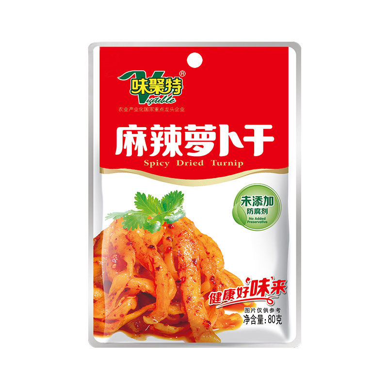【亚欧超市】味聚特麻辣萝卜干80g/袋