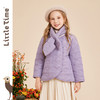 littletime女童棉服秋冬装2022新款宝宝韩版加厚围脖棉衣儿童棉袄外套 商品缩略图3