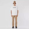 【二】BURBERRY 巴宝莉 男士棉质字母徽标印花宽松圆领短袖T恤 白色 8055309 A1464 商品缩略图3