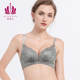 贝佳人文胸新款3/4杯无钢圈舒适不跑杯胸罩聚拢内衣女夏BW952052