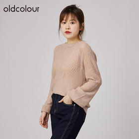 oldcolour2021秋商场同款薄款慵懒风气质洋气套头针织衫N34052483