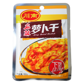 【亚欧超市】川南麻辣萝卜干	62g/袋