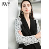 IWY/高端设计感蕾丝袖西服女长袖微喇直筒裤套装时尚西装气质女装秋223157C1+223157P3 商品缩略图3