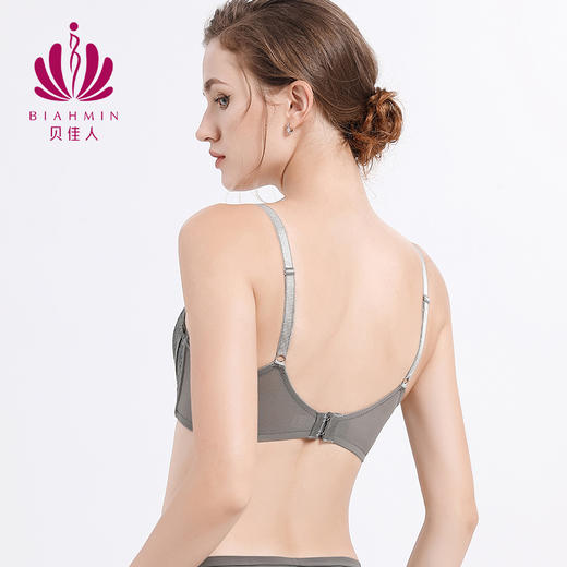 贝佳人文胸新款3/4杯无钢圈舒适不跑杯胸罩聚拢内衣女夏BW952052 商品图2