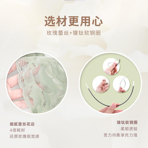 贝佳人全罩杯薄款大码文胸亲肤蕾丝气质软钢圈内衣女BW902013 商品图2
