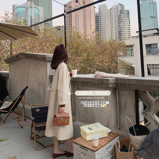 金蘑菇菇【黑标2代｜新材质骆马绒】Llama骆马保暖双面呢大衣 商品图10