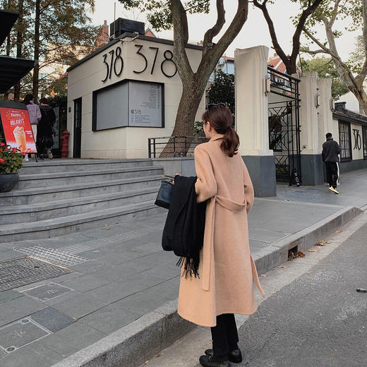 金蘑菇菇【黑标2代｜新材质骆马绒】Llama骆马保暖双面呢大衣 商品图12