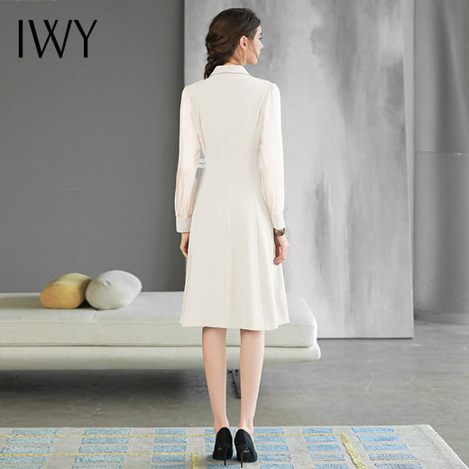 IWY/米白色西装连衣裙气质名媛新款小个子西服裙主持人正装Q729 商品图2