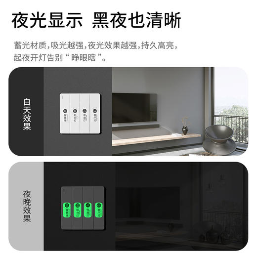 FaSoLa家用开关标识贴纸灯开关贴夜光电表箱总电闸配电箱标签提示 商品图2