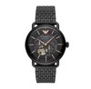 Armani阿玛尼黑武士男士手表 黑色钢带镂空防水男款机械表AR60025 商品缩略图0