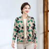 DY-YA72270 洋气妈妈秋装新款印花针织开衫中年女士时尚气质长袖毛衣短外套 商品缩略图0