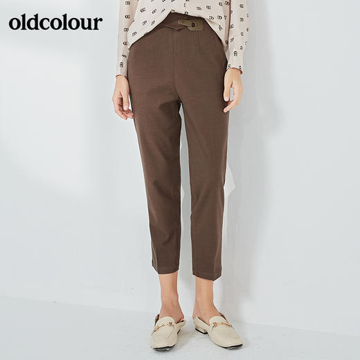 oldcolour2021秋季商场同款时尚气质百搭休闲长裤N34073433 商品图2