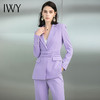 IWY/紫色职业西装套装高档工作服美业主持人名誉时尚气质美容院OL 223158C1+P2 商品缩略图3