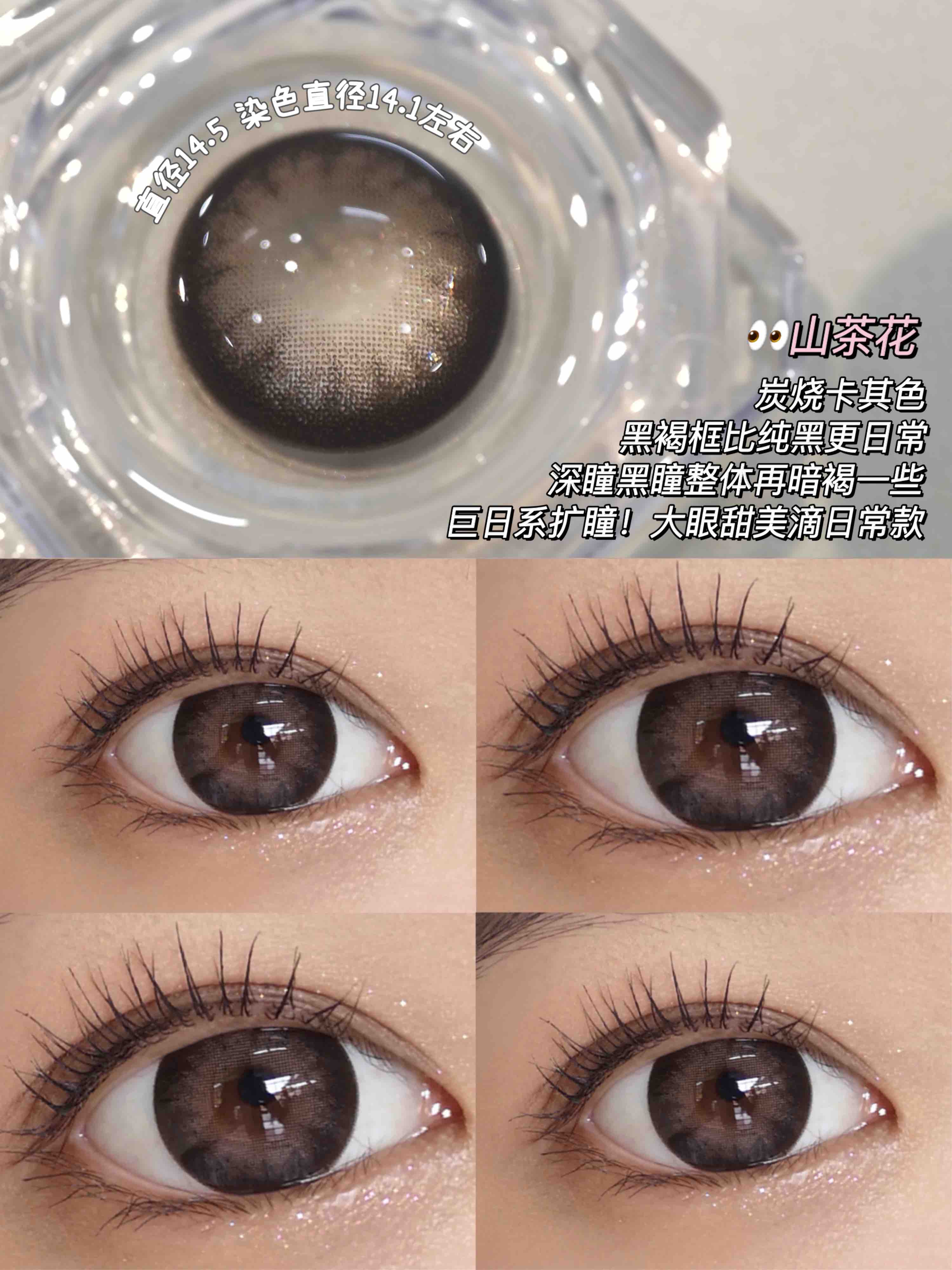 【大直径日抛/年抛】山茶花 whoscon | 大直径14.5，着色13.8  | 【多盒购买更划算 选款色板在详情页内！】