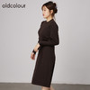 oldcolour2021秋商场同款休闲气质收腰显瘦长袖连衣裙N34106431 商品缩略图1