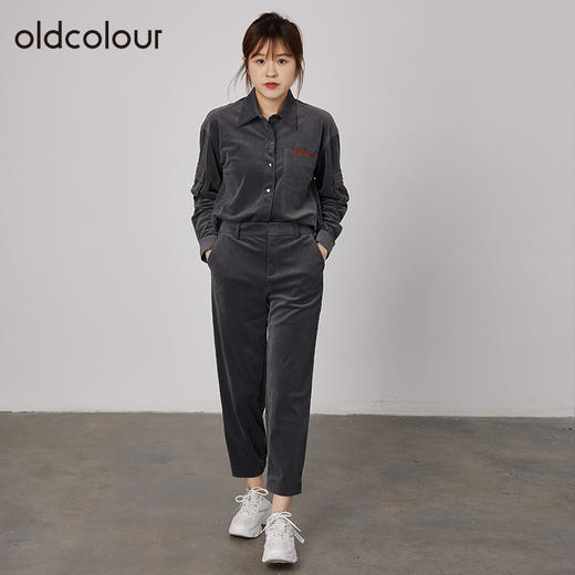 oldcolour春秋商场同款宽松显瘦气质休闲套装N34141432 商品图2