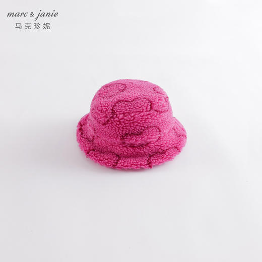 马克珍妮冬装新款 男女童仿羊羔绒百搭渔夫帽 宝宝帽子221617 商品图2