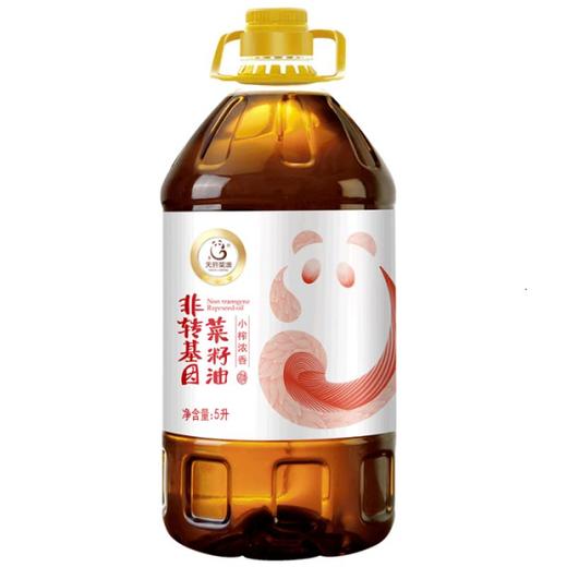 天府菜油 非转基因小榨浓香菜籽油 5l/桶 商品图0