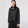 BURBERRY 巴宝莉 女士灯芯绒衣领菱形绗缝短款谷仓夹克棉服 黑色 8055131 A1189 商品缩略图1
