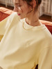 OLrain法式高级穿搭淡黄色套头卫衣女秋季2022新款慵懒风针织上衣 商品缩略图1
