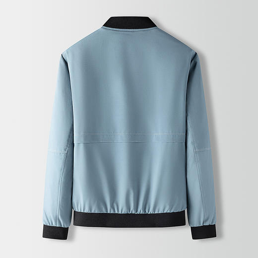 【90白鸭绒】罗蒙羽绒服男冬季保暖棒球领纯色夹克羽绒外套 商品图3