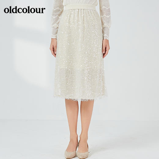 oldcolour2021秋季商场同款气质百搭半身裙中裙N34062477 商品图0