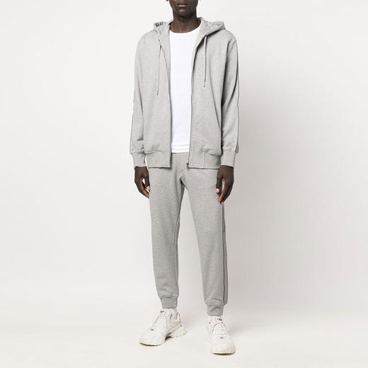 ALEXANDER MCQUEEN 亚历山大.麦昆 男士棉质Logo饰边休闲运动裤 灰色 705012 QTX75 0912 商品图3