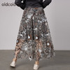 oldcolour2021秋商场同款气质印花高级感显瘦半身裙N34063461 商品缩略图1